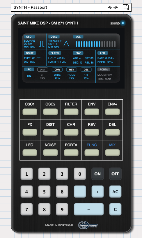 SM 271 - Calculator Synth Plugin